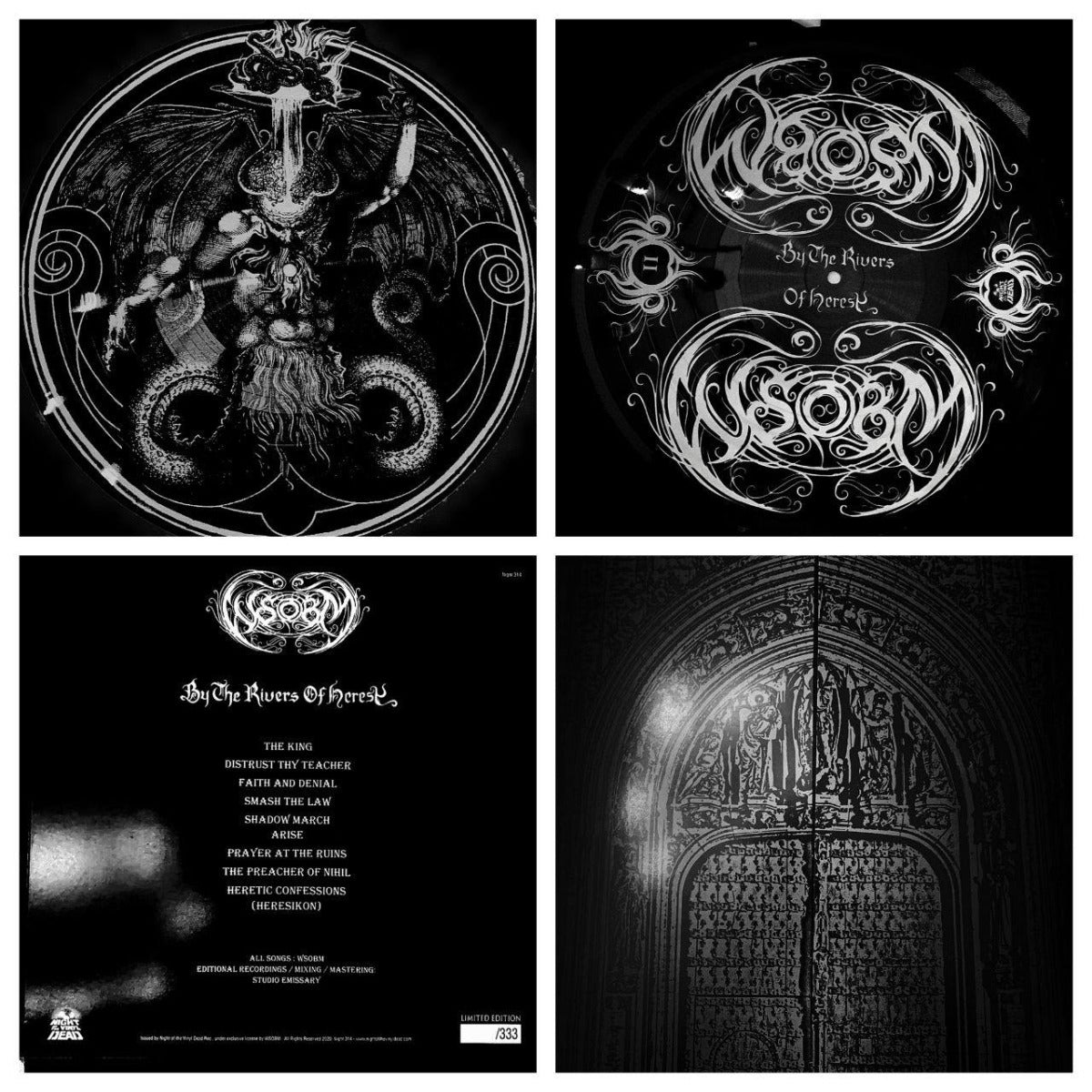 WHITE SNAKE OF BLACKENED MAZE - By The Rivers Of Heresy (Picture Shape Vinyl)