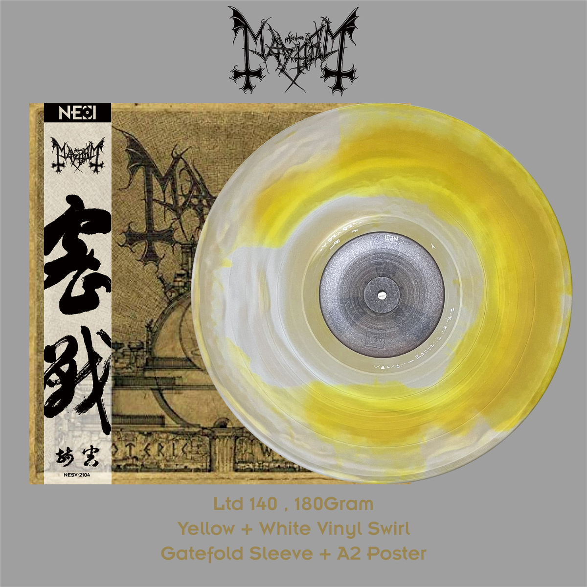 MAYHEM - Esoteric Warfare (Yellow With White Swirl Vinyl)