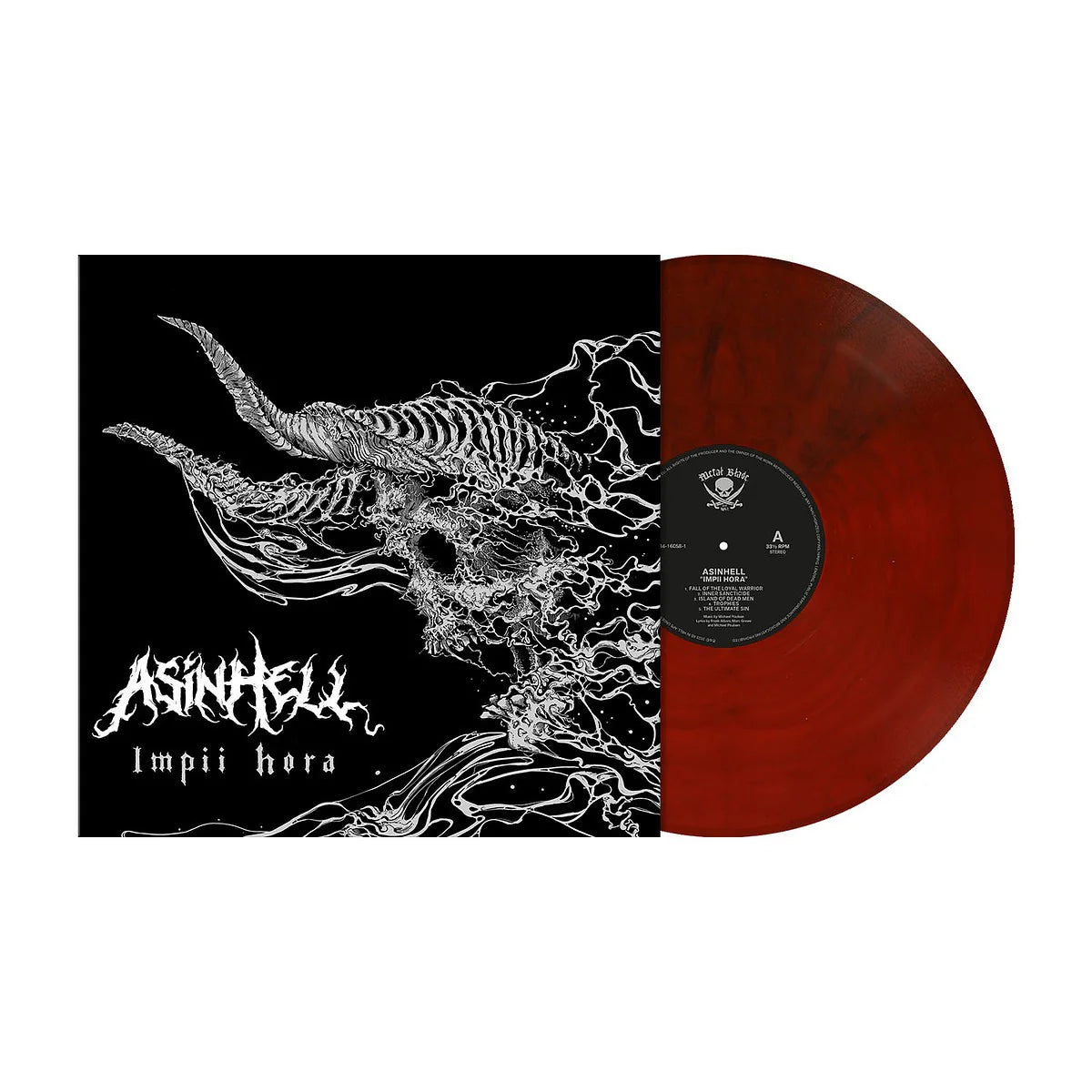 ASINHELL - Impii Hora (Crimson Red Marbled Vinyl)