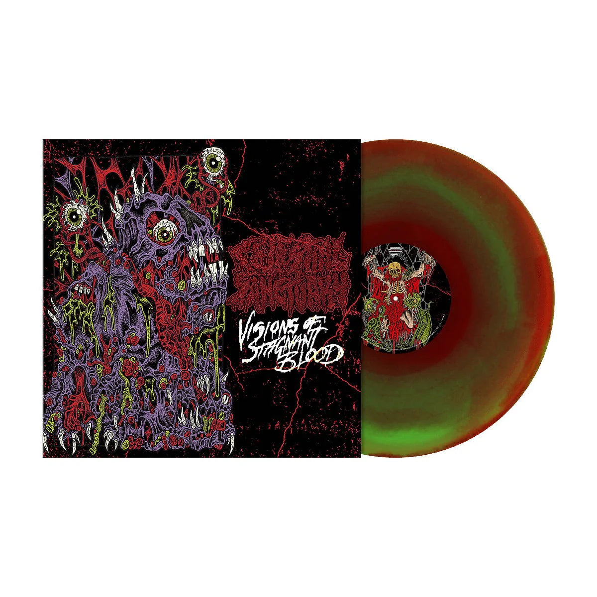 CELESTIAL SANCTUARY - Visions of Stagnant Blood EP (Rotten Scab Red / Green Melt Vinyl)
