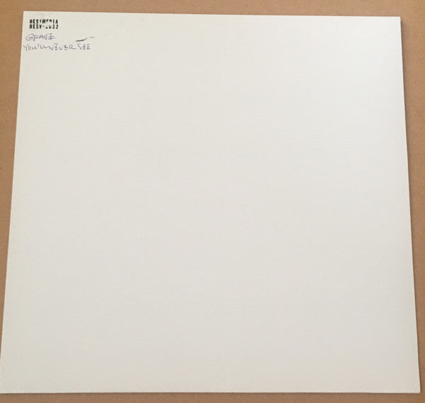 GRAVE - You'll Never See... (Test Pressing)