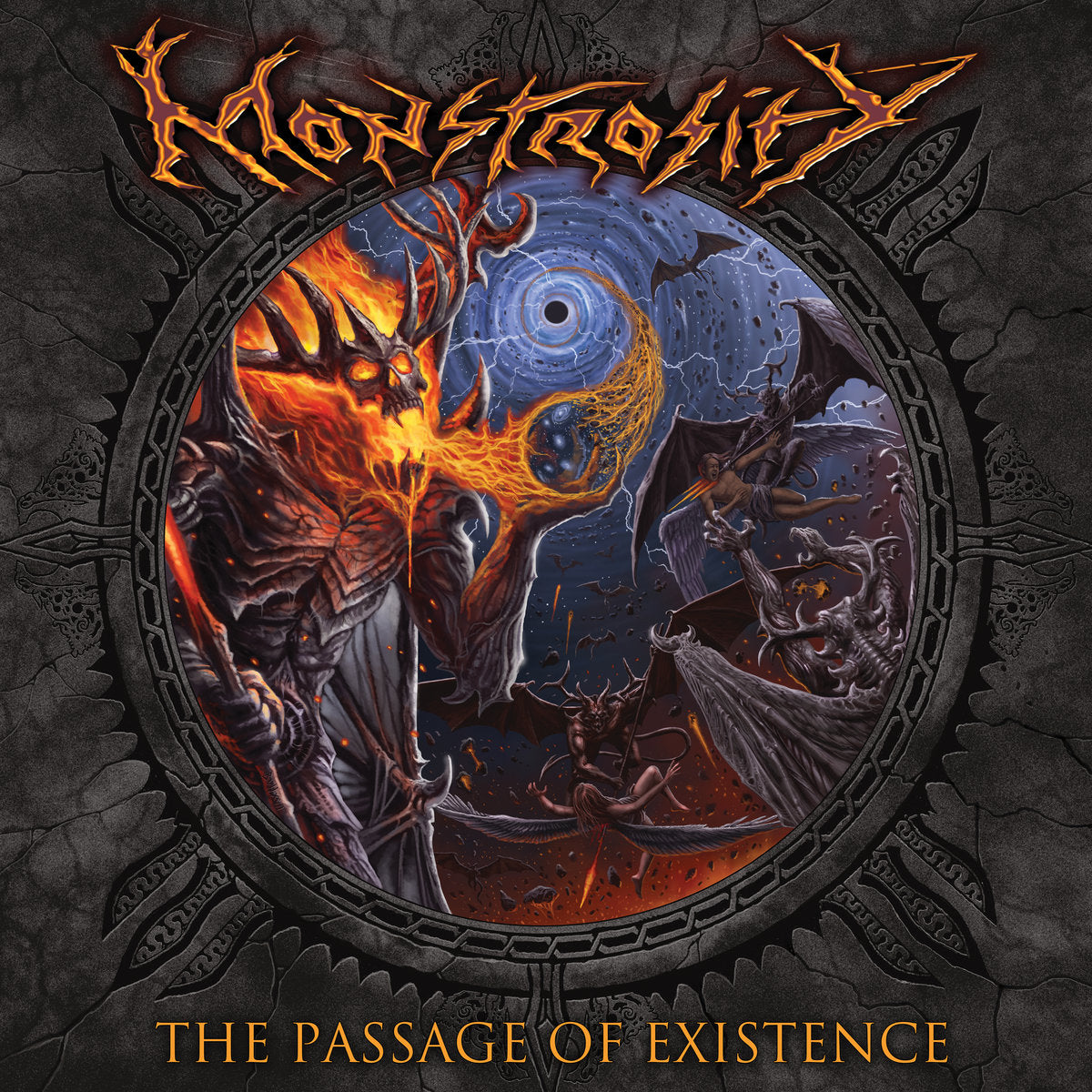 MONSTROSITY - The Passage Of Existence (Fire Splatter Vinyl)