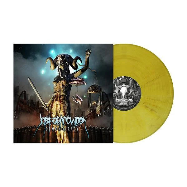 JOB FOR A COWBOY - Demonocracy (Clear / Yellow Marbled Vinyl)