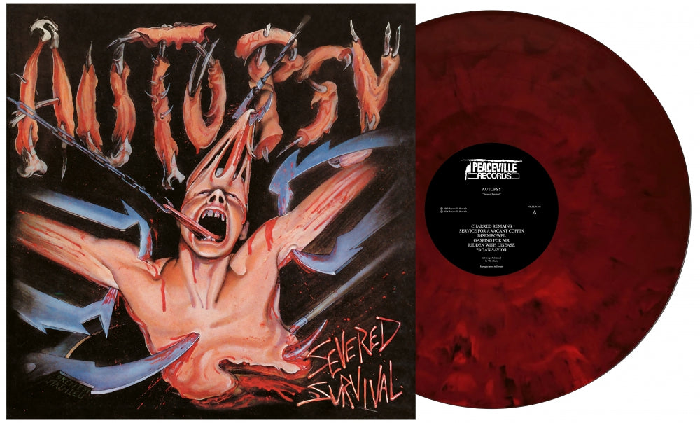 AUTOPSY - Severed Survival (Red/Black Gore Marble Vinyl)