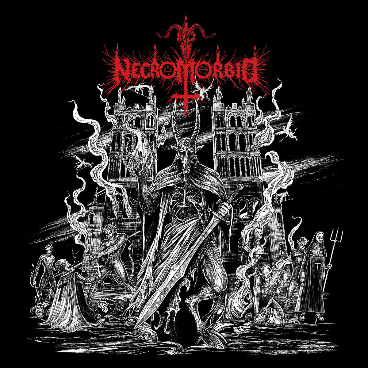 NECROMORBID - El Dia De La Bestia (Red Black Marbled Vinyl)