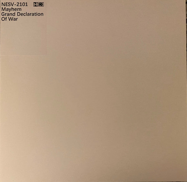MAYHEM - Grand Declaration Of War (Test Pressing)