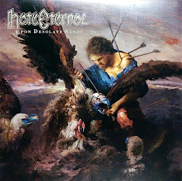 HATE ETERNAL - Upon Desolate Sands (Transparant Blue With Red Splatter Vinyl)