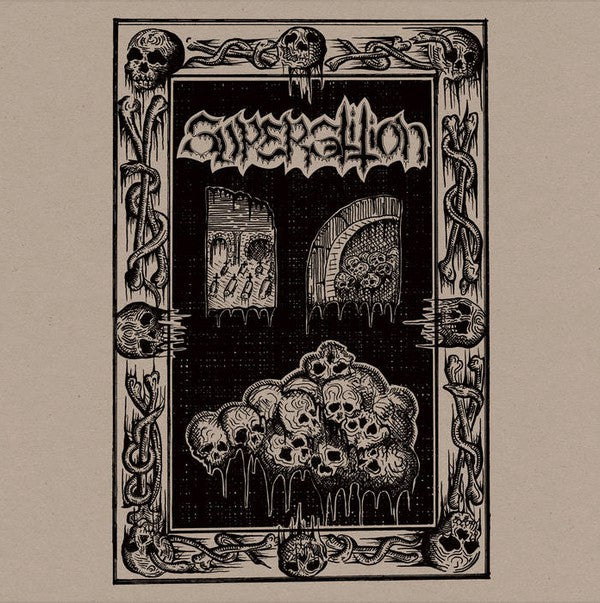SUPERSTITION - Surging Throng Of Evil's Might (Translucent Orange/Black Smoke vinyl)