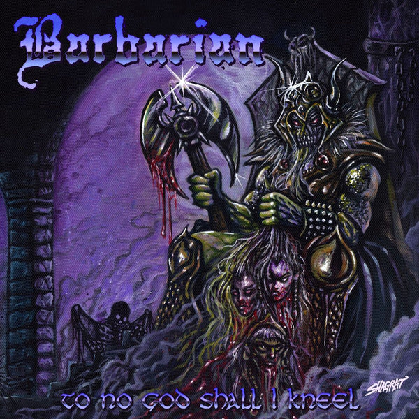 BARBARIAN - To No God Shall I Kneel (purple/baby blue swirl vinyl.)