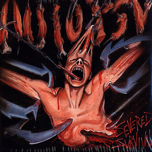 AUTOPSY ‎– Severed Survival  (Red / Black Marbled Vinyl)