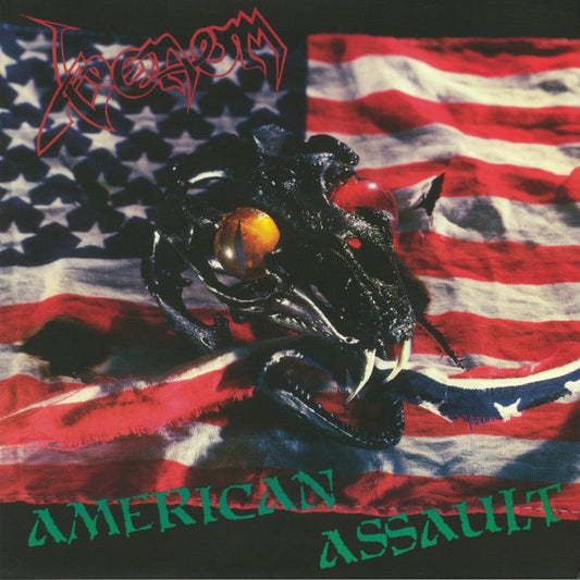 VENOM - American Assault (Red With Blue Splatter vinyl)