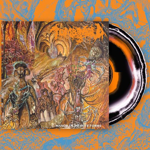 TOMB MOLD - Manor Of Infinite Forms ( Neon Orange / White / Black Tri-Color Merge vinyl)
