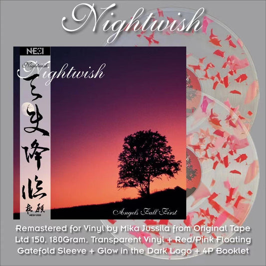 NIGHTWISH - Angels Fall First (Transparant + Red/Pink Floating Vinyl)