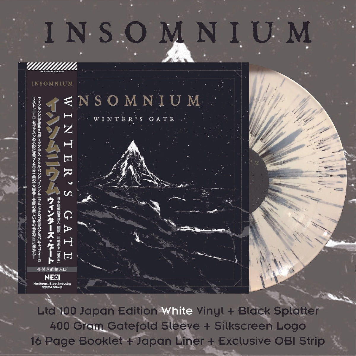 INSOMNIUM - Winter's Gate (White Vinyl + Black Splatter Vinyl)