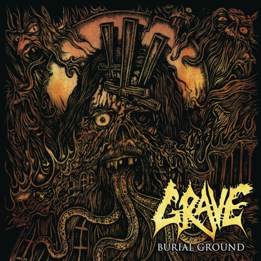 GRAVE - Burial Ground (Clear Vinyl)