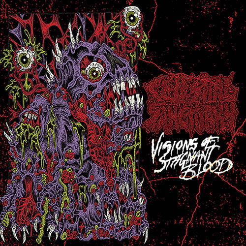 CELESTIAL SANCTUARY - Visions of Stagnant Blood  EP (Rotten Scab Red / Green Melt Vinyl)