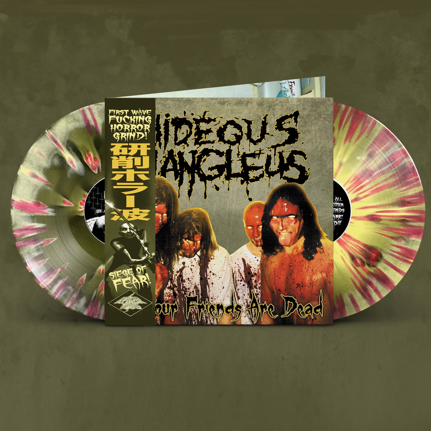 HIDEOUS MANGLEUS - All Your Friends Are Dead (Splatter Vinyl)