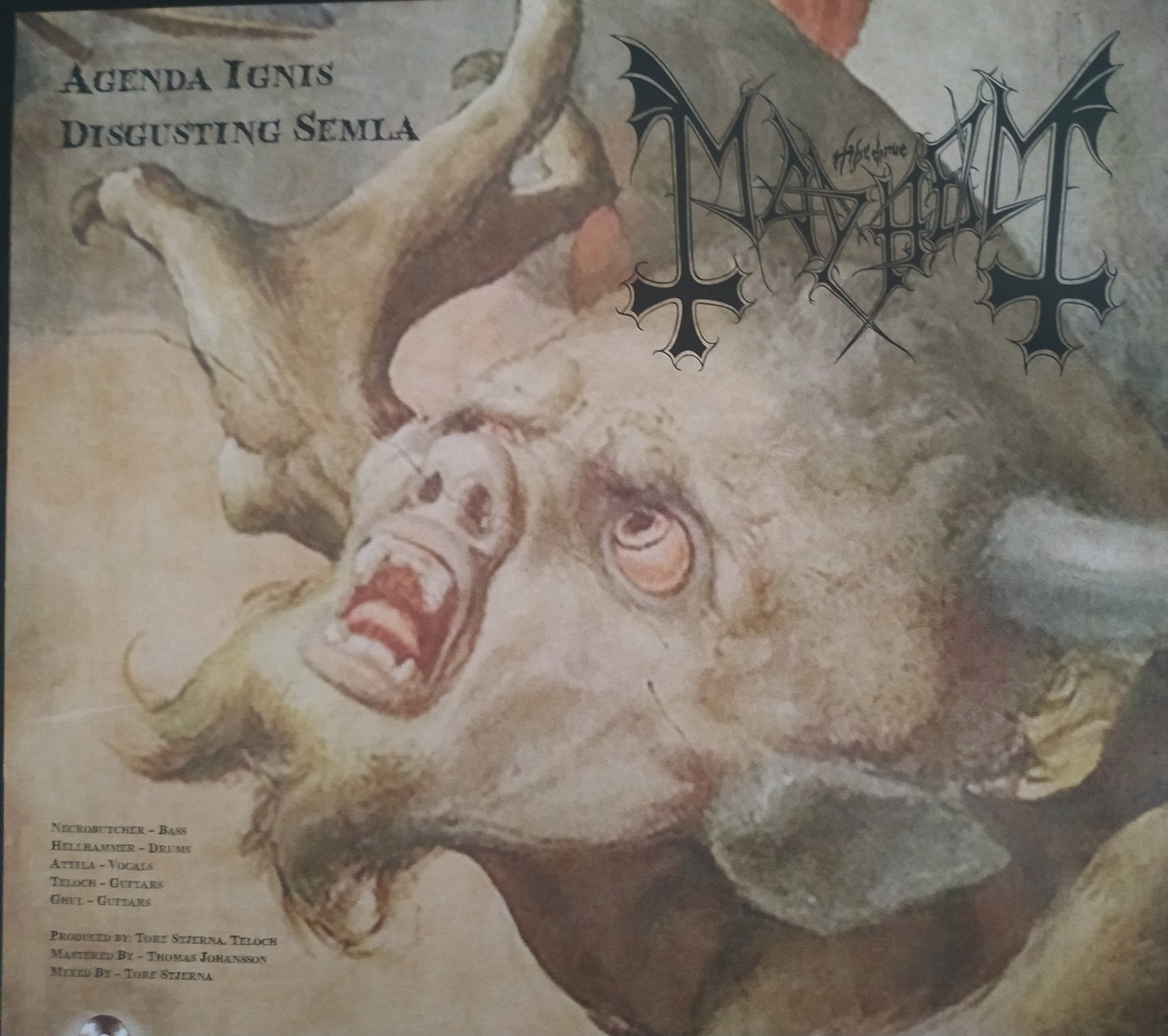 MAYHEM - Agenda Ignis / Disgusting Semla (7" Shape Vinyl)