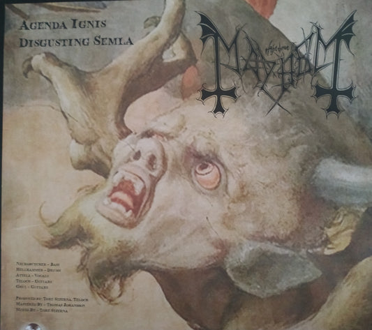 MAYHEM - Agenda Ignis / Disgusting Semla (7" Shape Vinyl)
