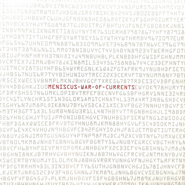MENISCUS - War Of Currents (Black Vinyl)