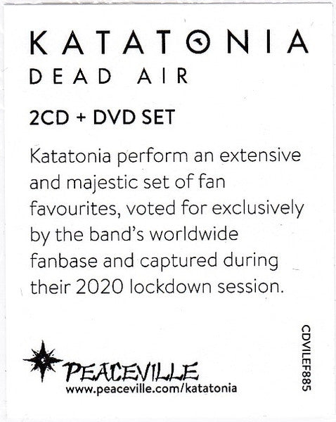 KATATONIA - Dead Air (2 CD + DVD)