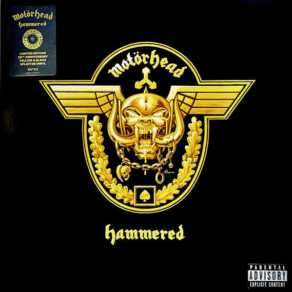 MOTÖRHEAD - Hammered (Yellow & Black Splatter Vinyl)