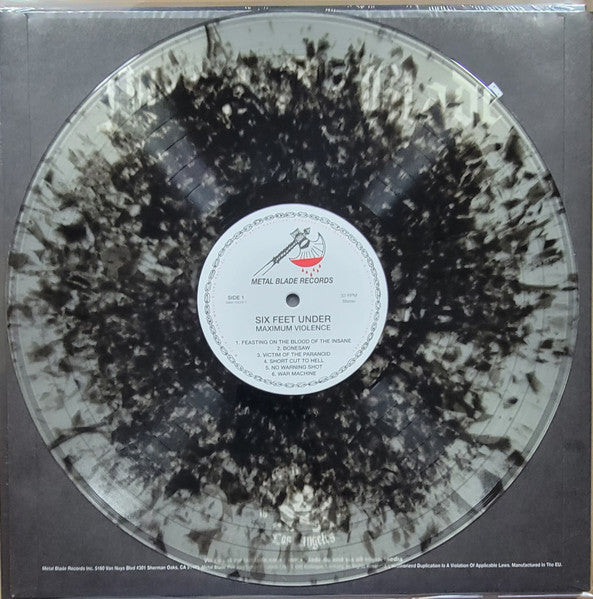 SIX FEET UNDER - Maximum Violence (Clear "Black Dust" Vinyl)