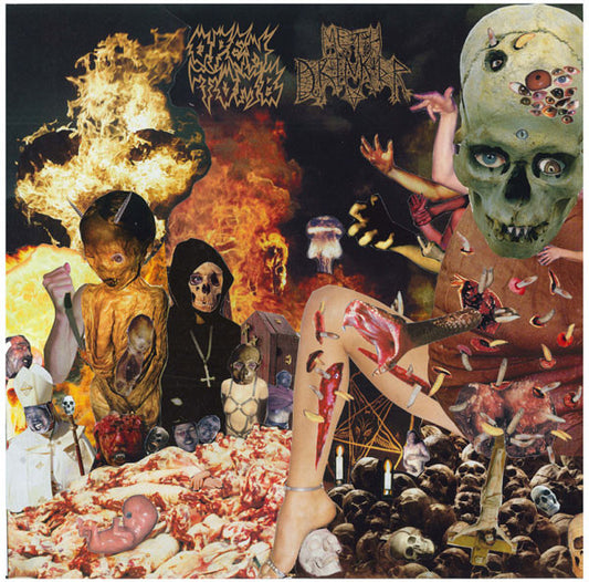 OPEN TOMB / METH DRINKER - Open Tomb / Meth Drinker (Pink Mrable Vinyl)