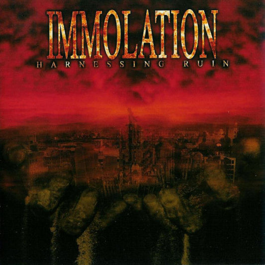 IMMOLATION - Harnessing Ruin ( Red Transparent/Black Marbled Vinyl)