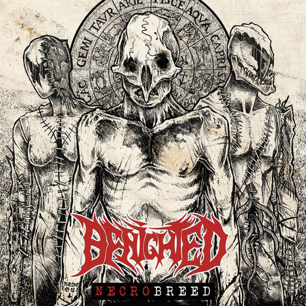 BENIGHTED - Necrobreed (Red/Grey Marbled Vinyl)