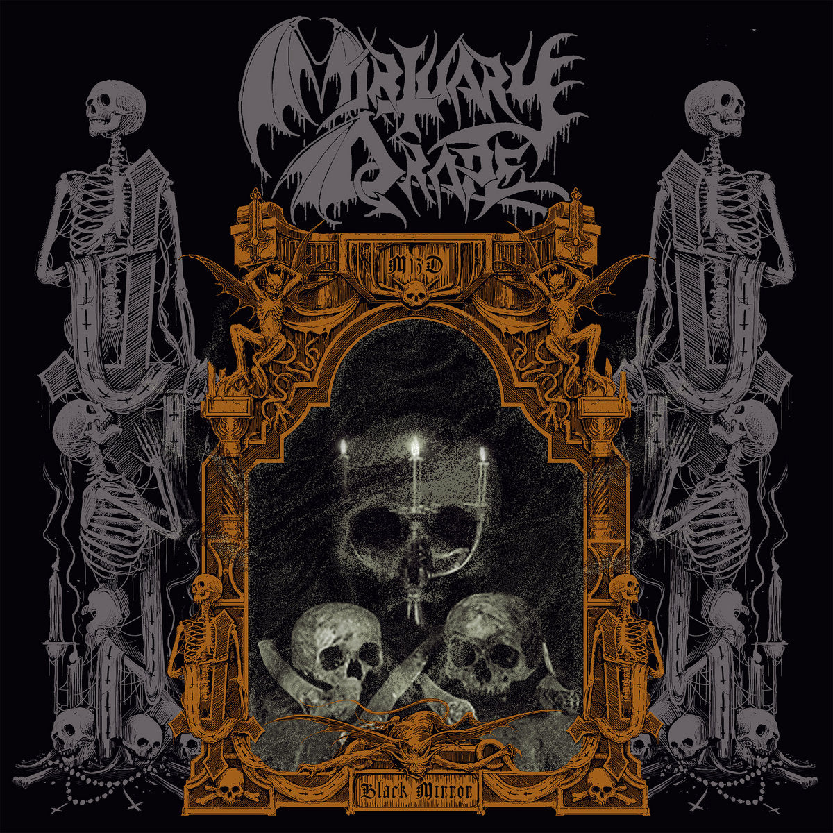 MORTUARY DRAPE - Black Mirror (Grey Vinyl)