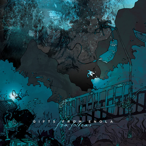 GIFTS FROM ENOLA - From Fathoms (Green with Black Smoke Vinyl)