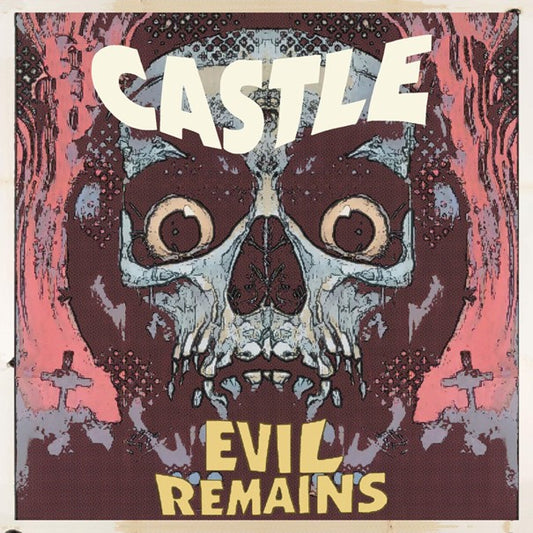 CASTLE - Evil Remains  (Purple In Milky Clear Black/Gold Splatter Vinyl)