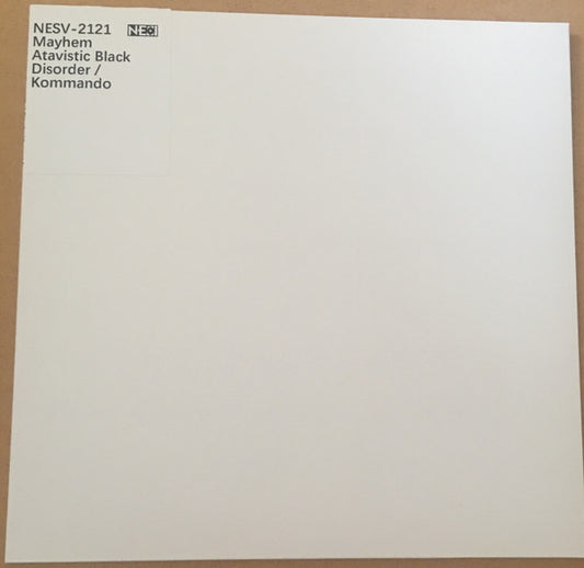 MAYHEM - Atavistic Black Disorder / Kommando (Test Pressing)