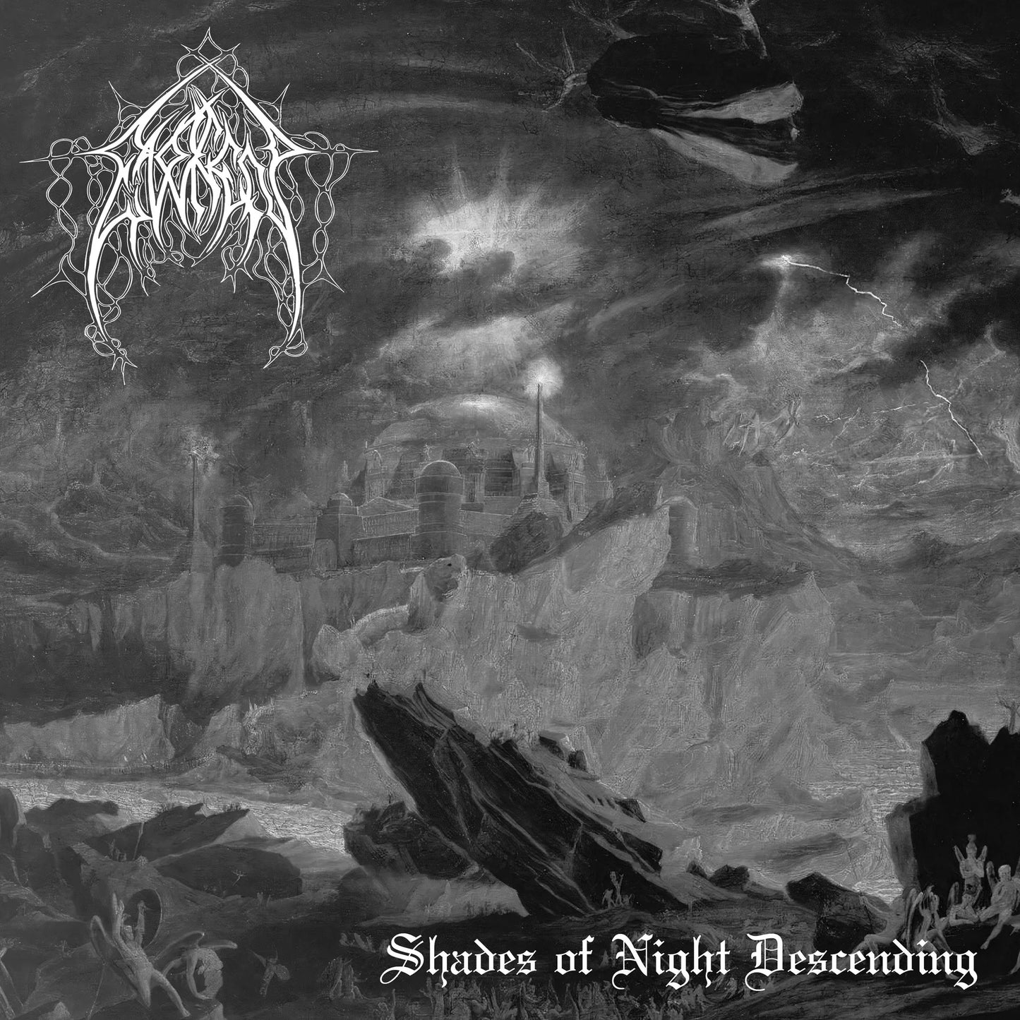 EVOKEN - Shades Of Night Descending (Silver/Black Splatter Vinyl)