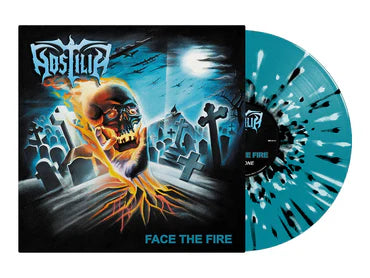 HOSTILIA - Face The Fire  (Turquoise/White/Black/Splatter Vinyl)