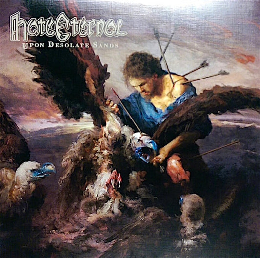 HATE ETERNAL - Upon Desolate Sands (Transparant Blue With Red Splatter Vinyl)