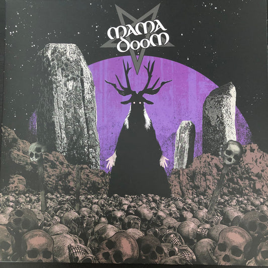 MAMA DOOM - Ash Bone Skin N Stone (Purple Black Swirl Vinyl)