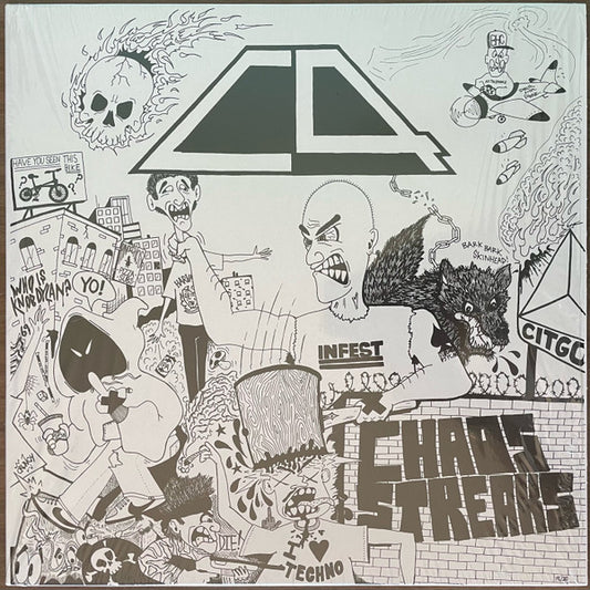 C-4 -Chaos Streaks (Gusher Poop w/Corn Kernel Splatter with Screenprinted B-side)