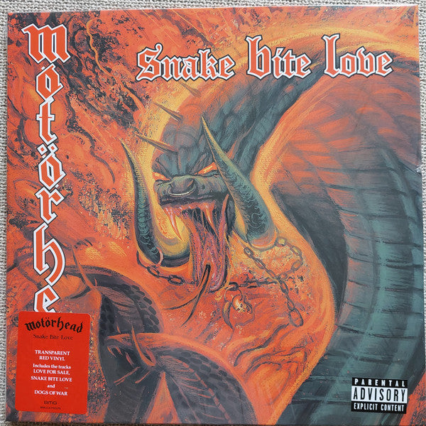 MOTÖRHEAD - Snake Bite Love (Transparant Red Vinyl)