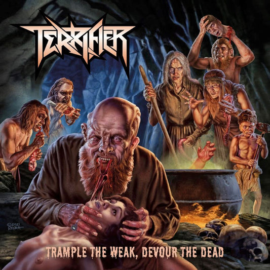 TERRIFIER - Trample The Weak, Devour The Dead (White Flesh Black Vinyl)