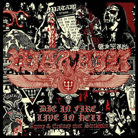 WATAIN - Die In Fire Live In Hell (Agony & Ecstasy Over Stockholm)(Red & Yellow Transparant Vinyl)