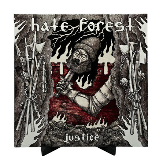 HATE FOREST - Justice (Marble Crystal Clear With Black Vinyl)