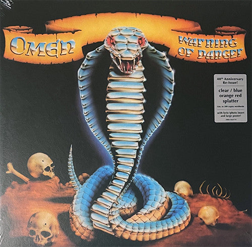 OMEN - Warning Of Danger (Clear/Blue Orange Red Splatter Vinyl)