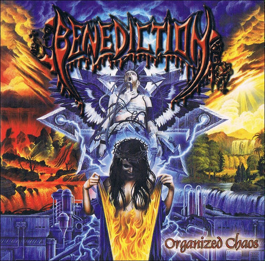 BENEDICTION - Organised Chaos (Light Blue/White Splatter Vinyl)