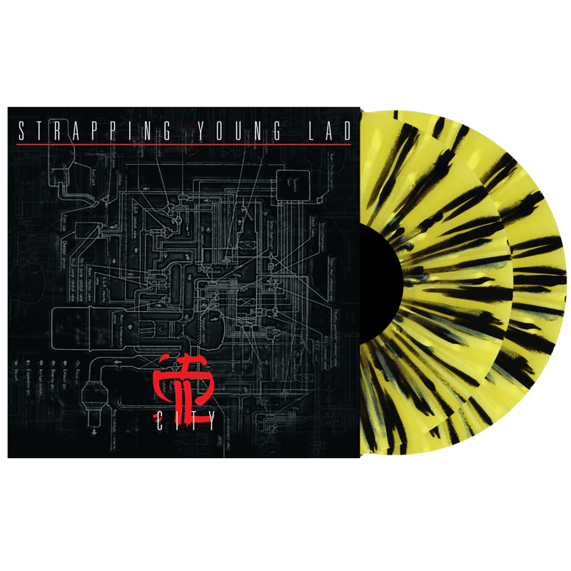 STRAPPING YOUNG LAD - City (Transparent Yellow/ Black Splatter Vinyl - 2LP)