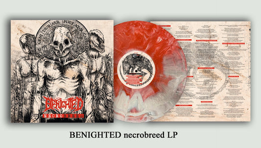 BENIGHTED - Necrobreed (Red/Grey Marbled Vinyl)