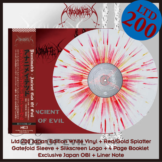 UNANIMATED - Ancient God Of Evil (White Vinyl +Red/Gold Splatter)