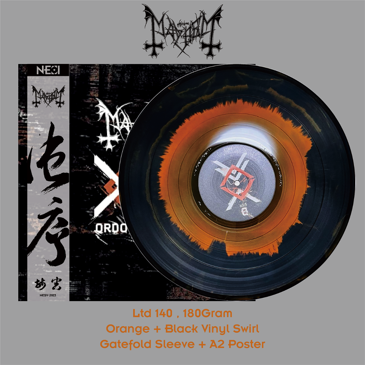 MAYHEM - Ordo Ad Chao (Black/Orange Swirl Vinyl)
