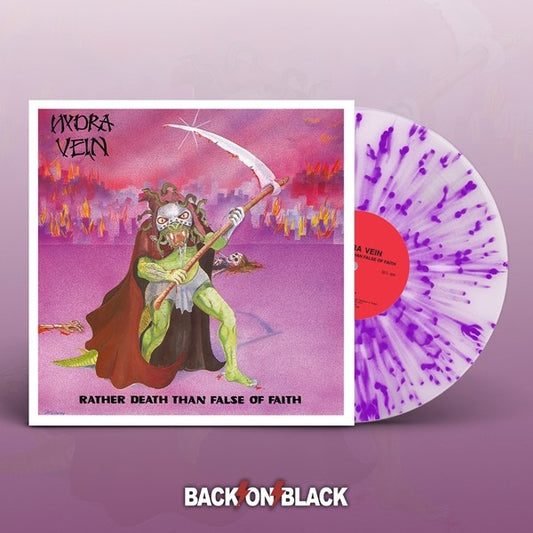 HYDRA VEIN - Rather Death Than False Of Faith (Clear Purple Splatter Vinyl)